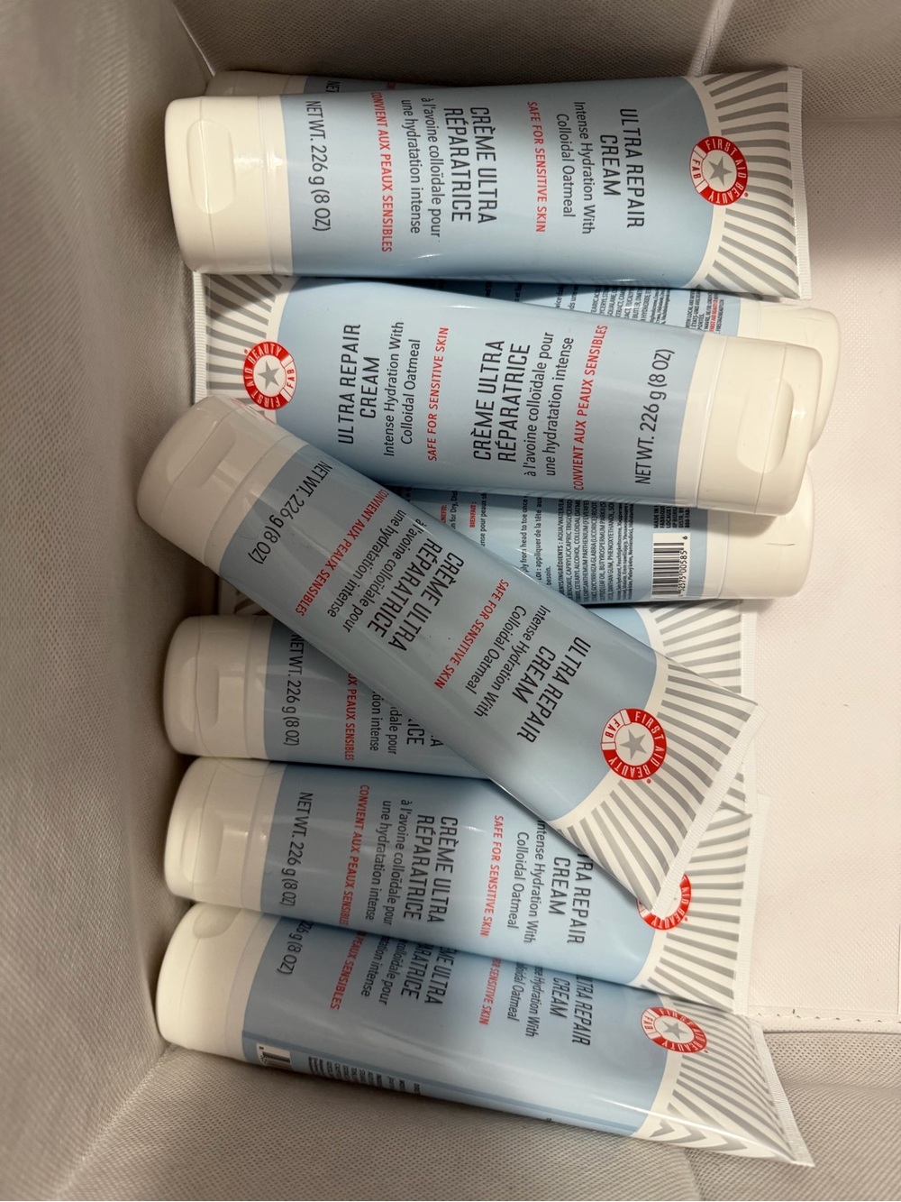 First Aid Beauty Ultra Repair Cream - Light Blue & White Tube